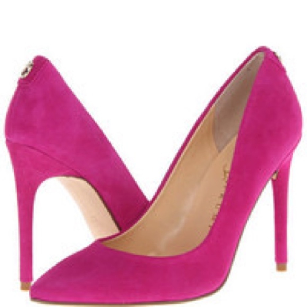 Ivanka Trump Hot pink suede pumps Carra 7.5